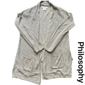 Women’s Philosophy  Beige Cardigan in Size Small